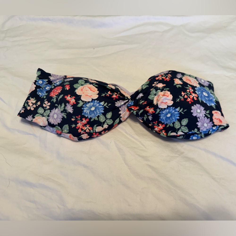 Abercrombie & Fitch floral print bikini top